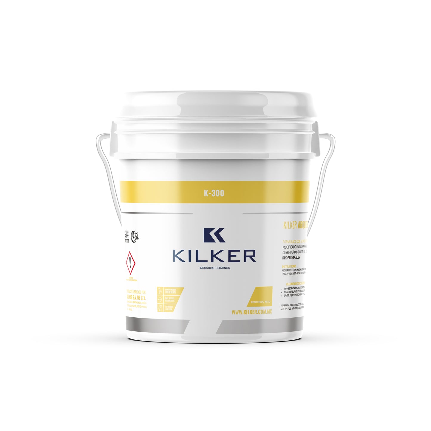 Pintura vinil-acrílica K-300 Blanco 19lts