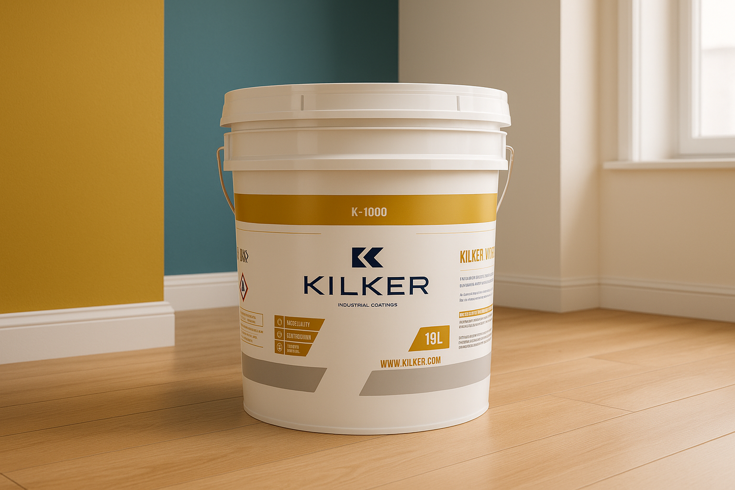 Pintura 100% acrilíca anti bacterial K-1000 19lts